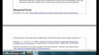 Syllabus Screencast