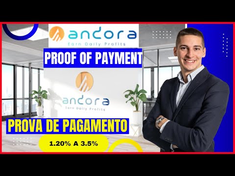 ANDORA FINANCE PROVA DE PAGAMENTO 1.20% A 3.50% -  NOVO SITE DE INVESTIMENTO - ANDORAFINANCE