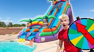 WORLDS BIGGEST INFLATABLE WATER SLIDE!!