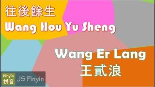 Video thumbnail of "Wang Er Lang 王貳浪 - Wang Hou Yu Sheng 往後餘生 (Pinyin Lyrics)"