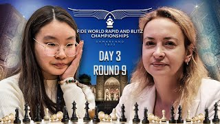 3 time World Women's Champion ang kaharap ni Miao Miao! | FIDE World Rapid Chess 2023 Women's Rd 9