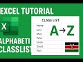 How to make an alphabetical classlist using MS Excel from scratch#cbckenya #excel #school