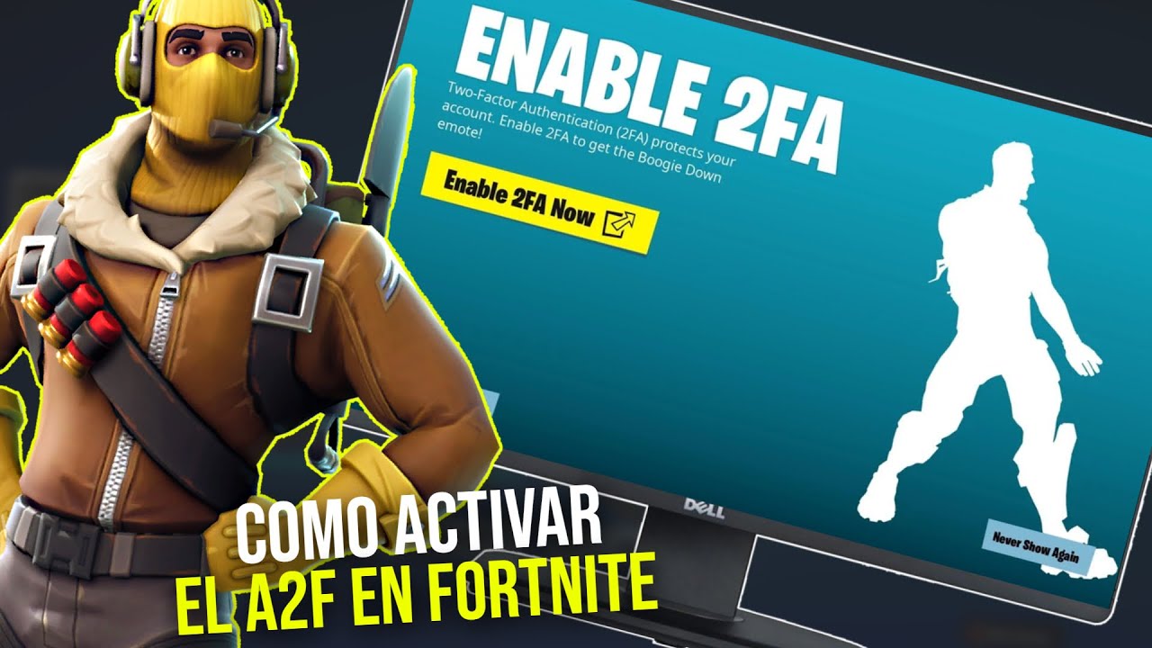 COMO ACTIVAR EL A2F EN FORTNITE (2024) Cómo ACTIVAR la AUTENTIFICACIÓN