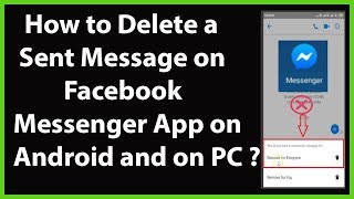 How to delete a sent message(remove for everyone) in facebook
messenger app on android and pc? note: you have 10 minute window after
sending message d...