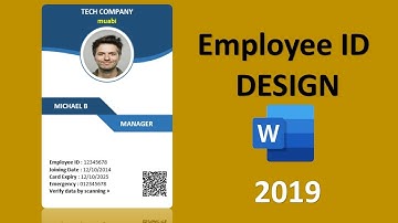 Employee ID card design in Power Point | Make Identity Card | Muabi Design