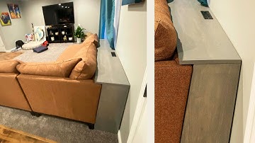 Building a Behind the Couch Table with an Integrated Power Outlet