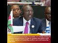 "It is unjust, it is unfair, matters of instability, conflict, war and insecurity...” - H.E Ruto