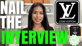 *REAL* LOUIS VUITTON INTERVIEW QUESTIONS, HOW TO ANSWER & WHAT TO AVOID! RETAIL JOB INTERVIEW TIPS