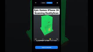 Epic Games iPhone 3D Scanning RealityScan App #epicgames #realityscan