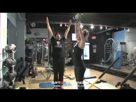 Art of strength - Anthony Diluglio and Jennifer cohen with working the Shoulder