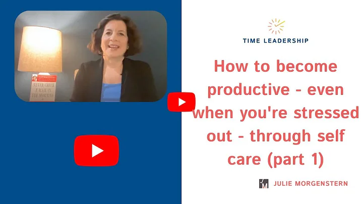 How to become productive - even when you're stress...