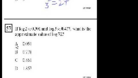 Algebra II: Logarithms and more