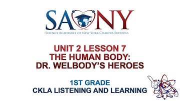 1st Grade CKLA Listening & Learning - Unit 2 Lesson 7 The Human Body: Dr. Welbody’s Heroes