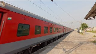 GOEL TMT WAP-7 Leading 08550 Durg weekly SF Special Sprints past Khanna on 110km/h.