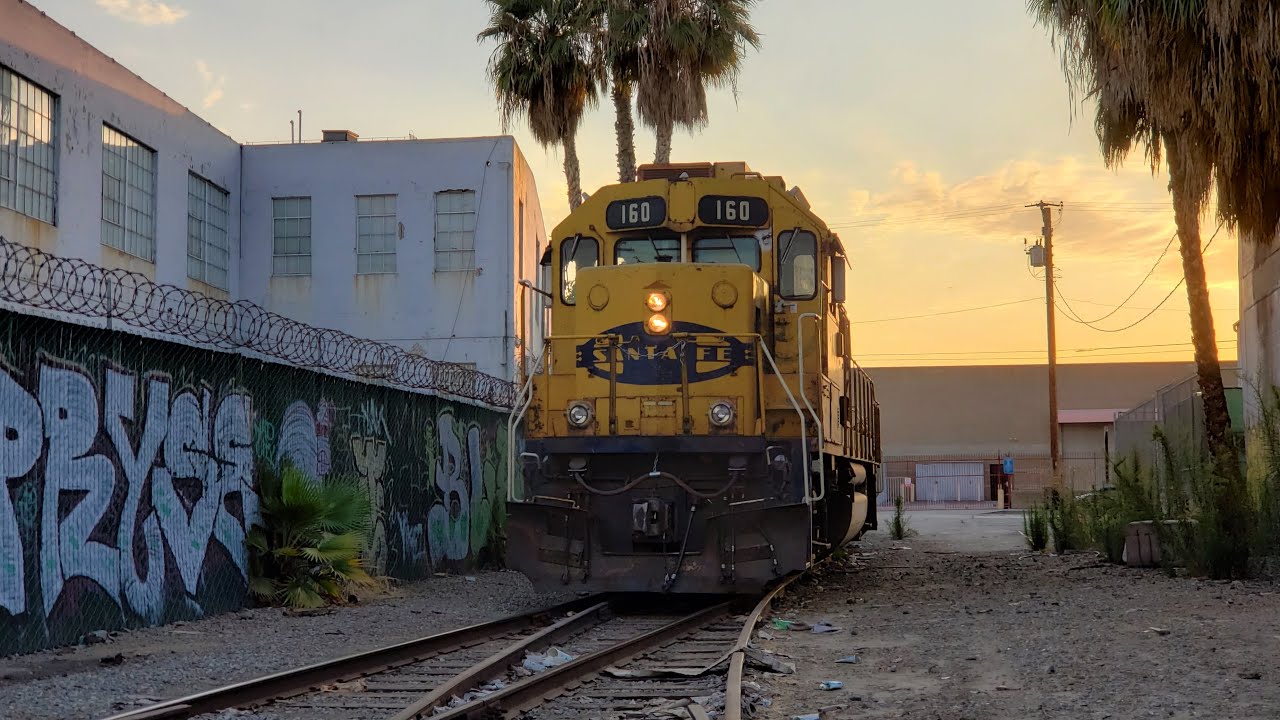 [HD] Santa Fe on the Los Angeles Junction Railway in Vernon, CA