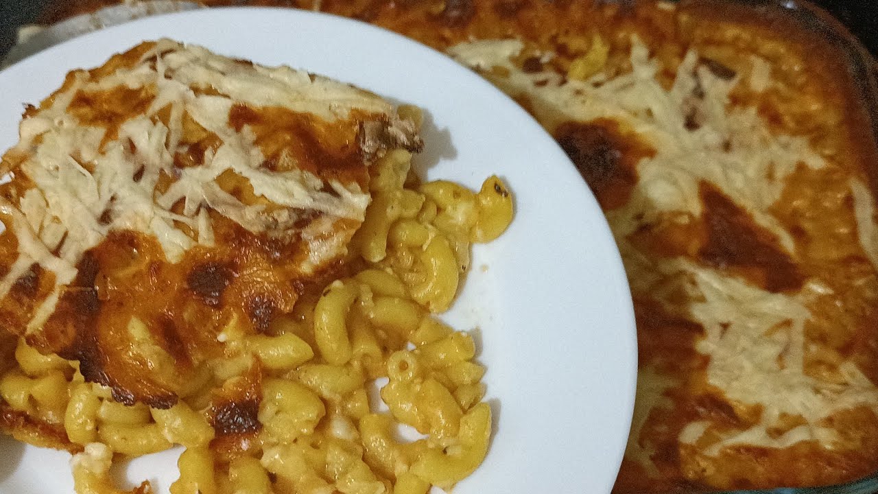 غراتان مقرونة بصلصة البيشاميل 💯 مفرمج لذيذ و بدون لحومgratin des pâtes a la sauce béchamel