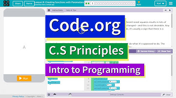 Creating Functions with Parameters Lesson 8.3 Tutorial with Answers Code.org CS Principles