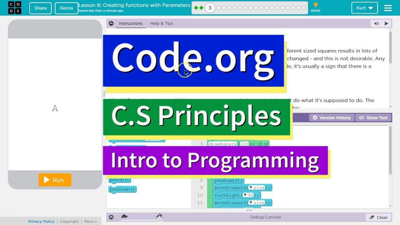 Creating Functions with Parameters Lesson 8.3 Tutorial with Answers ...
