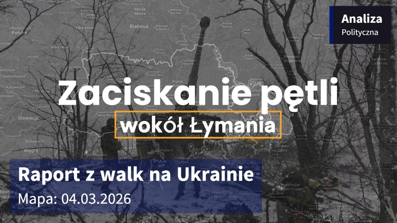 Wojna na Ukrainie Mapa 04 03 2026   Zaciskanie pętli wokół Łymania