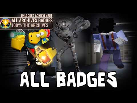 I Got ALL 37 NEW Badges in DOORS' ARCHIVES UPDATE