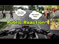 Z900 cute public reactions   exhaust gone wrong  gone crezy