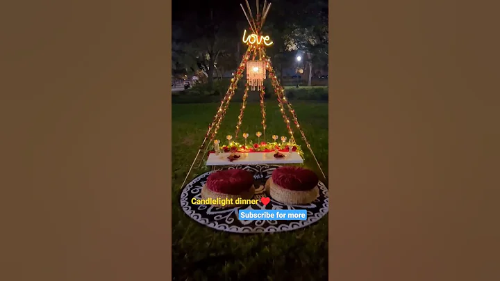 Candlelight dinner Ideas at Garden ♥️ make it viral #ytshorts #viral #shorts