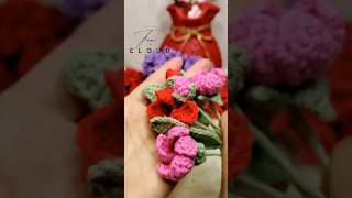 Do you like this small flowers?they are handmade! #crochet