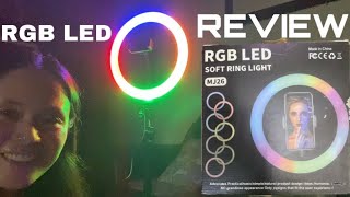 RGB LED SOFT RING LIGHT MJ26 Review | Rgb Led Selfie Ring Light Colorful with Tripod Stand screenshot 4