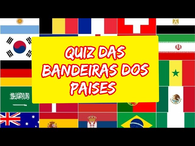 Quiz - bandeiras América do Sul (todos os 15 países)