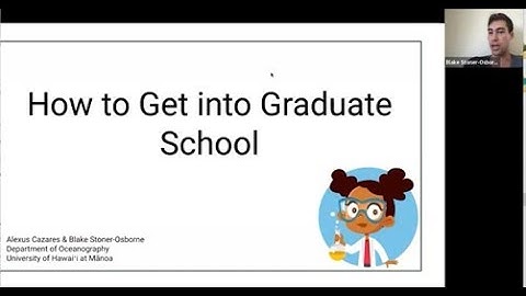 2023 REU How to Apply and Get into Graduate School