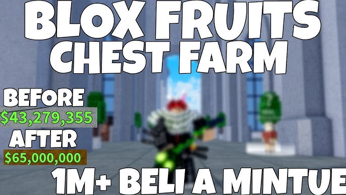 BLOX FRUITS Script Mobile AUTO FARM CHEST  SUPER FAST BELI FARM (10 MINUT  = 1M BELI) 🔥🔵 