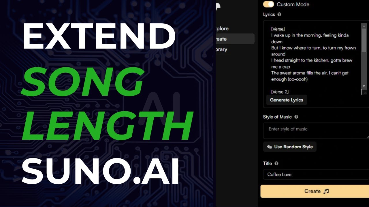 How To Extend A Song in SUNO AI | Full Guide - YouTube