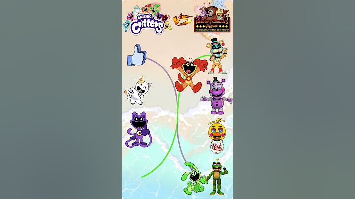 Smiling Critters VS FNAF Into the Pit - Connect with Correct pair? #2 #shorts #mewtoon