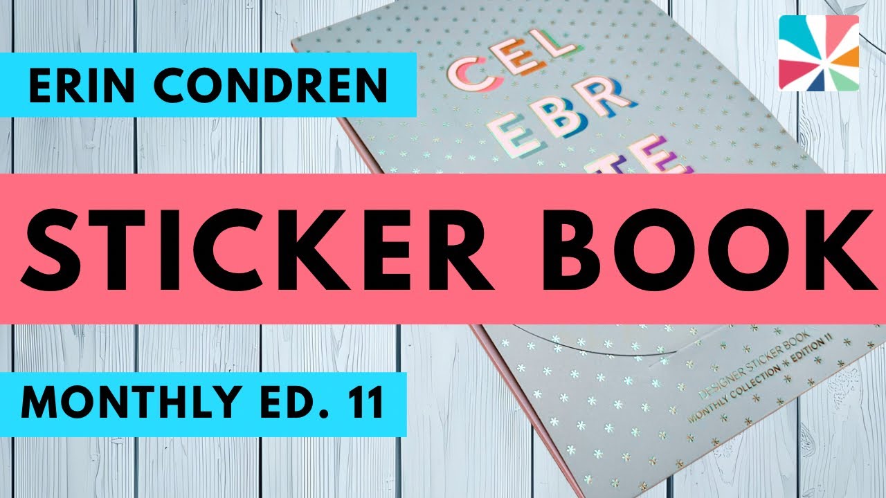 Flip-through! Erin Condren Monthly Sticker Book Edition 11 - YouTube