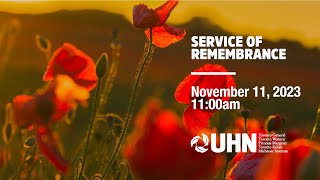 UHN Remembrance Day Ceremony 2023