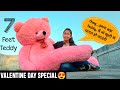 7 feet Teddy Bear Unboxing | Valentine Giant Teddy Bear Unboxing | Best Birthday Gift For Girlfriend