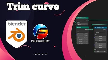 How to use trim curve node in Blender | learn blender geometry nodes