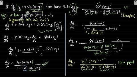 Differentiation - [EXEMPLAR] Problems on First Order Derivatives - Example#1