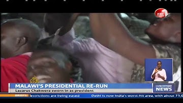 Lazarus Chakwera  sworn in as Malawi president