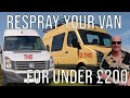 How To Repaint Your Van or Car For Under £200