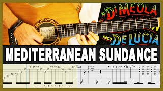 Mediterranean Sundance Paco De Lucia & Al Di Meola Cover | Guitar Tab | Lesson | Tutorial