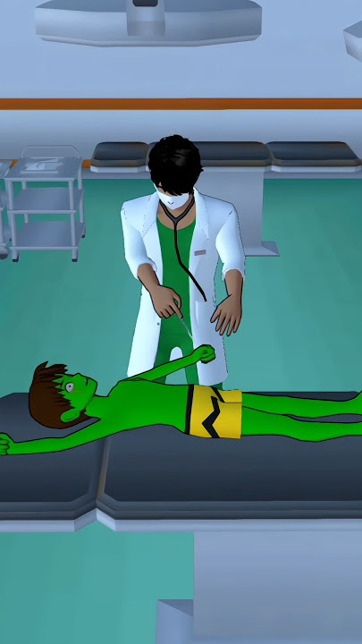 Dokter Menyelamatkan Anak Zombie 😱. #sakuraschoolsimulator #funny #ytshorts #shortsvideo