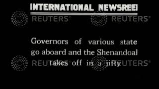 1925 Airship Shenandoah is anchored