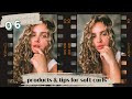 my favorite products and tips for soft curly hair // VLOGMAS day 6