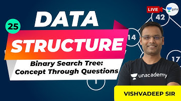 Binary Search Tree: Concept Through Questions | Data Structures | Lec 25 | Vishvadeep Sir