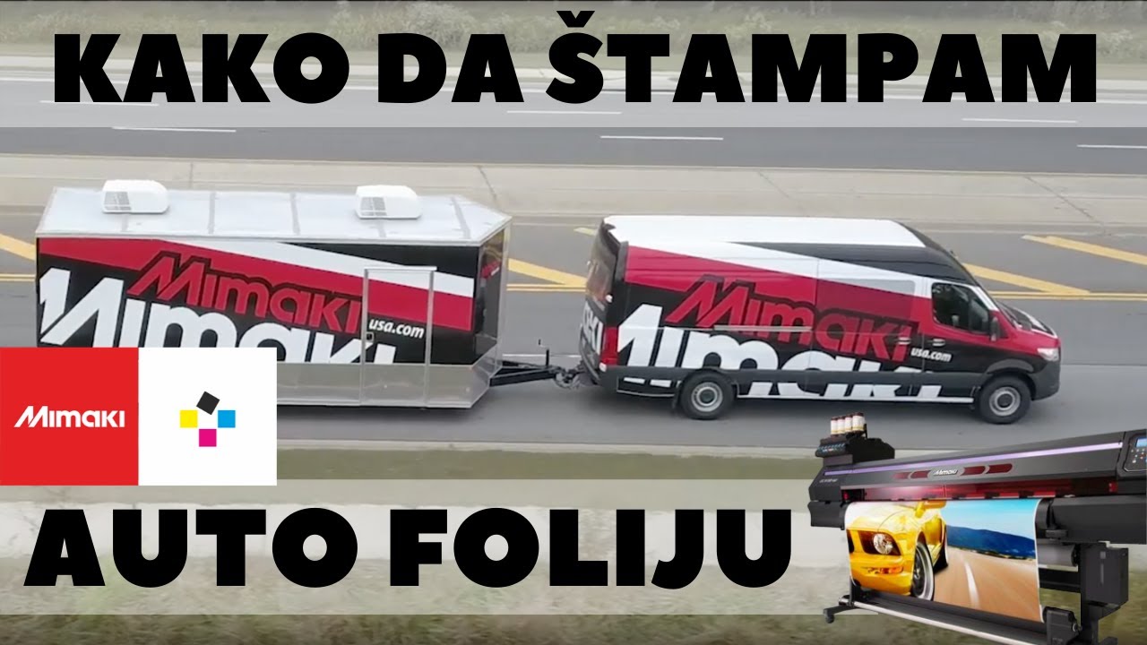 Kako štampati auto foliju - Mimaki UV 1.6m 🚗