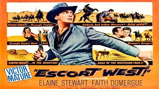 ESCORT WEST - Victor Mature, Elaine Stewart - Full Western Movie [English]