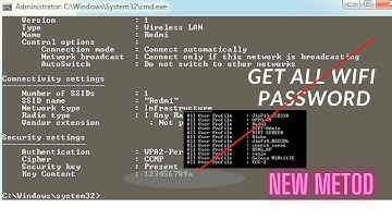 Find all Wi-Fi passwords with only 1 command | Windows 10/8.1/8/7 | HOW TO SHOW SAVED WIFI PASSWORD
