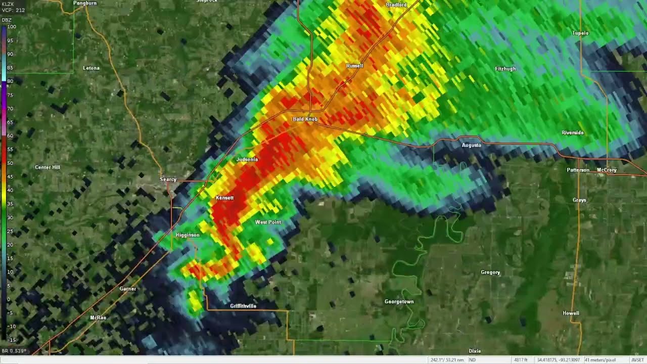 2021 Mayfield EF4 (QuadState Supercell) Radar Loop YouTube