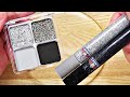 Black vs Silver! Slime Coloring with Makeup! Mixing Makeup & Glitter Glue into Clear Slime!